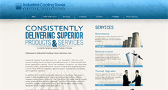 Desktop Screenshot of industrialcoolingtowerservices.com