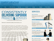 Tablet Screenshot of industrialcoolingtowerservices.com